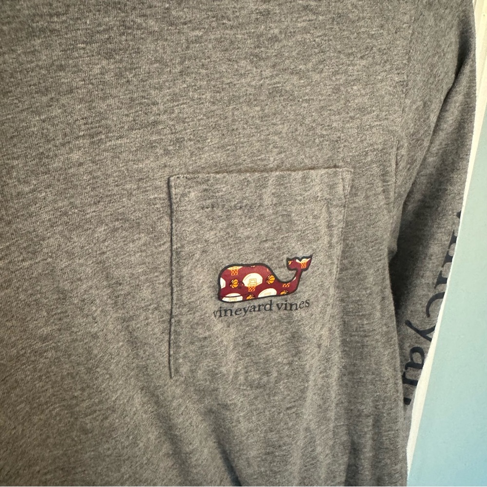 Set of 2 Vineyard Vines Kids XL shirt football & basketball gray navy blue - Picture 5 of 12